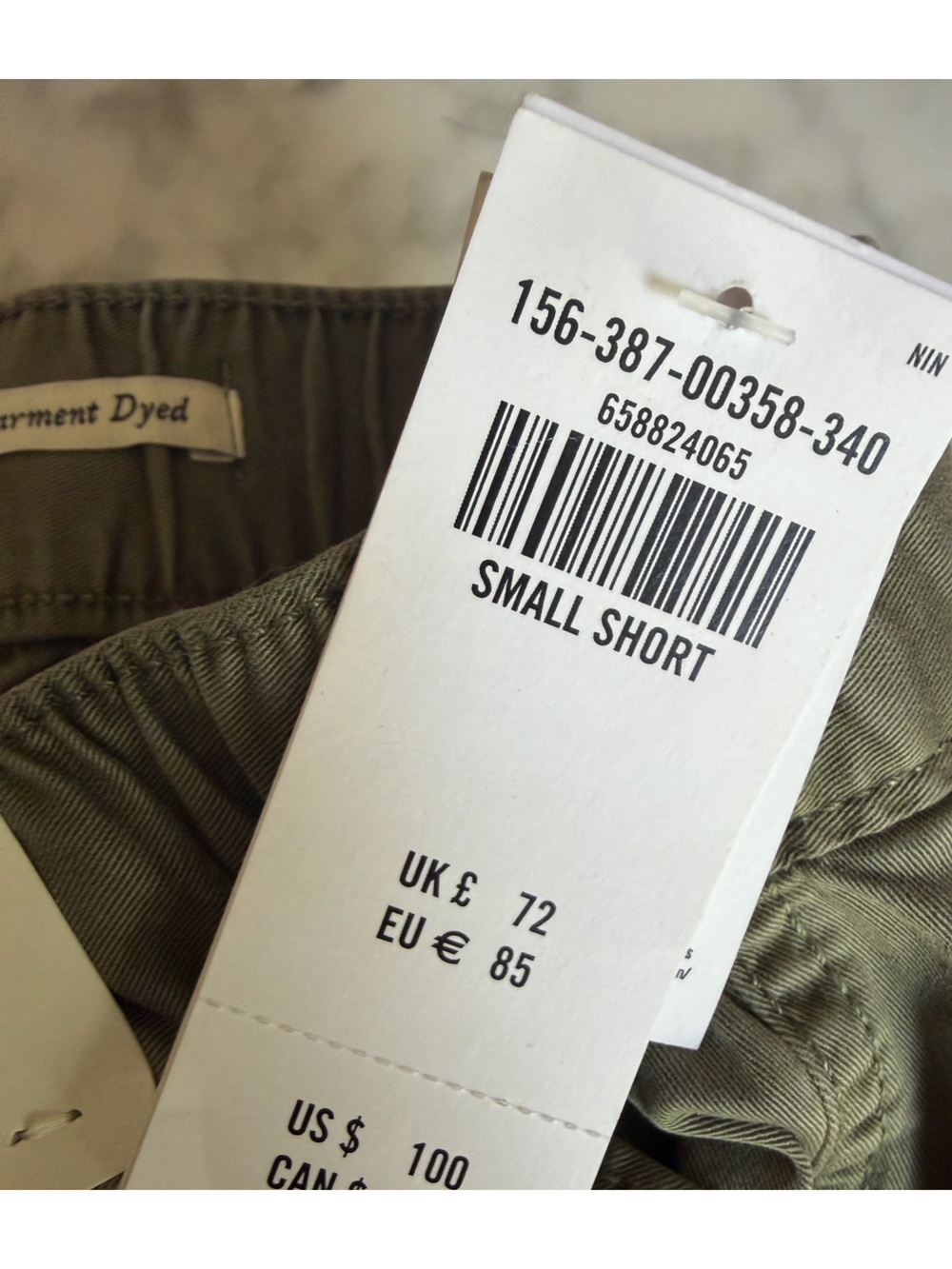 Abercrombie & Fitch Olive Green Wide Leg Baggy Cargo Pull On Pants Oversized - Picture 6 of 9